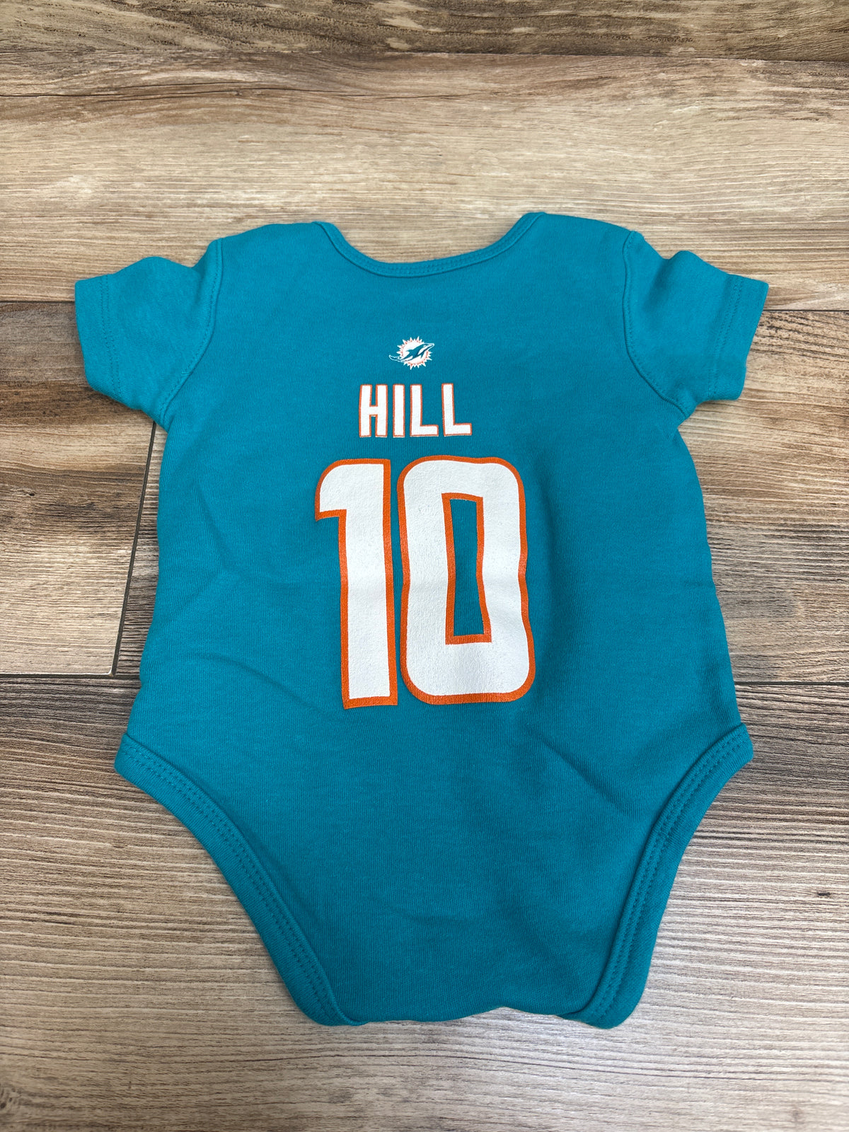 Outer Stuff Miami Dolphins #10 Tyreek Hill Bodysuit Teal sz 6/9m