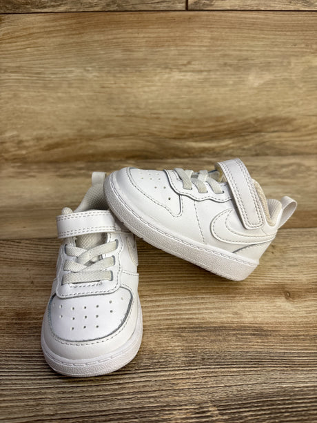 Nike Court Borough Low 2 TD 'Triple White' Sneakers sz 4c - Me n Mommy To Be