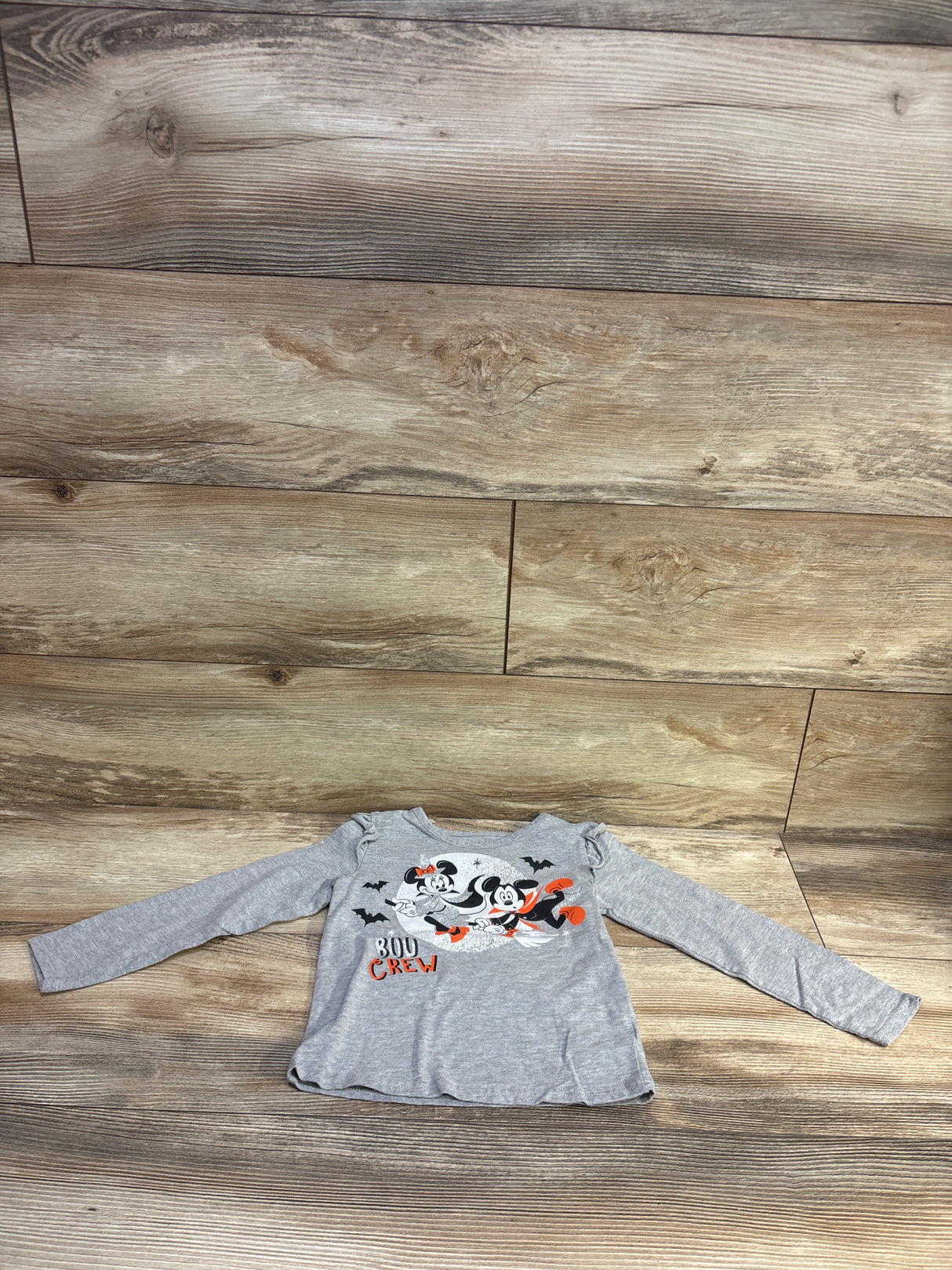 Disney Junior Mickey Mouse Boo Crew Shirt Grey sz 4T