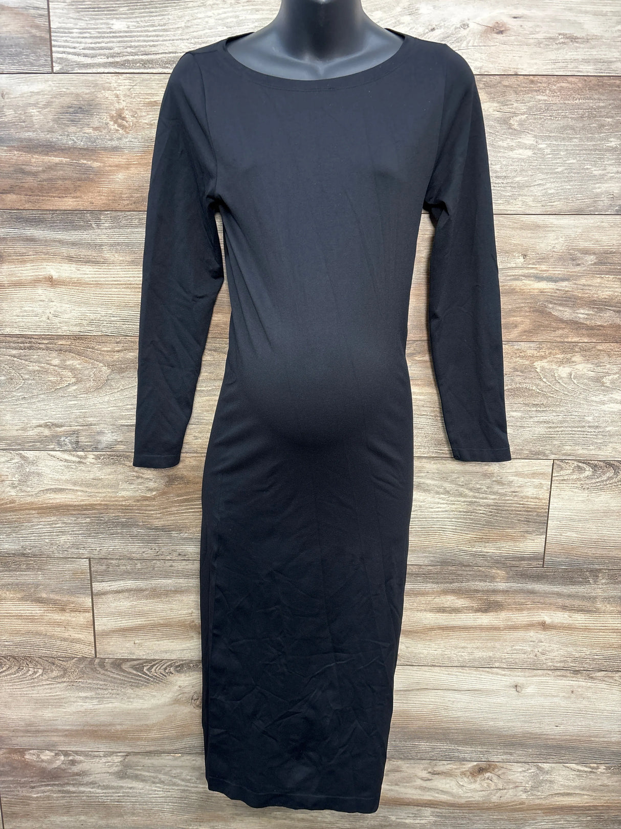 Isabel Maternity Long Sleeve Dress Black sz Medium - Me n Mommy To Be