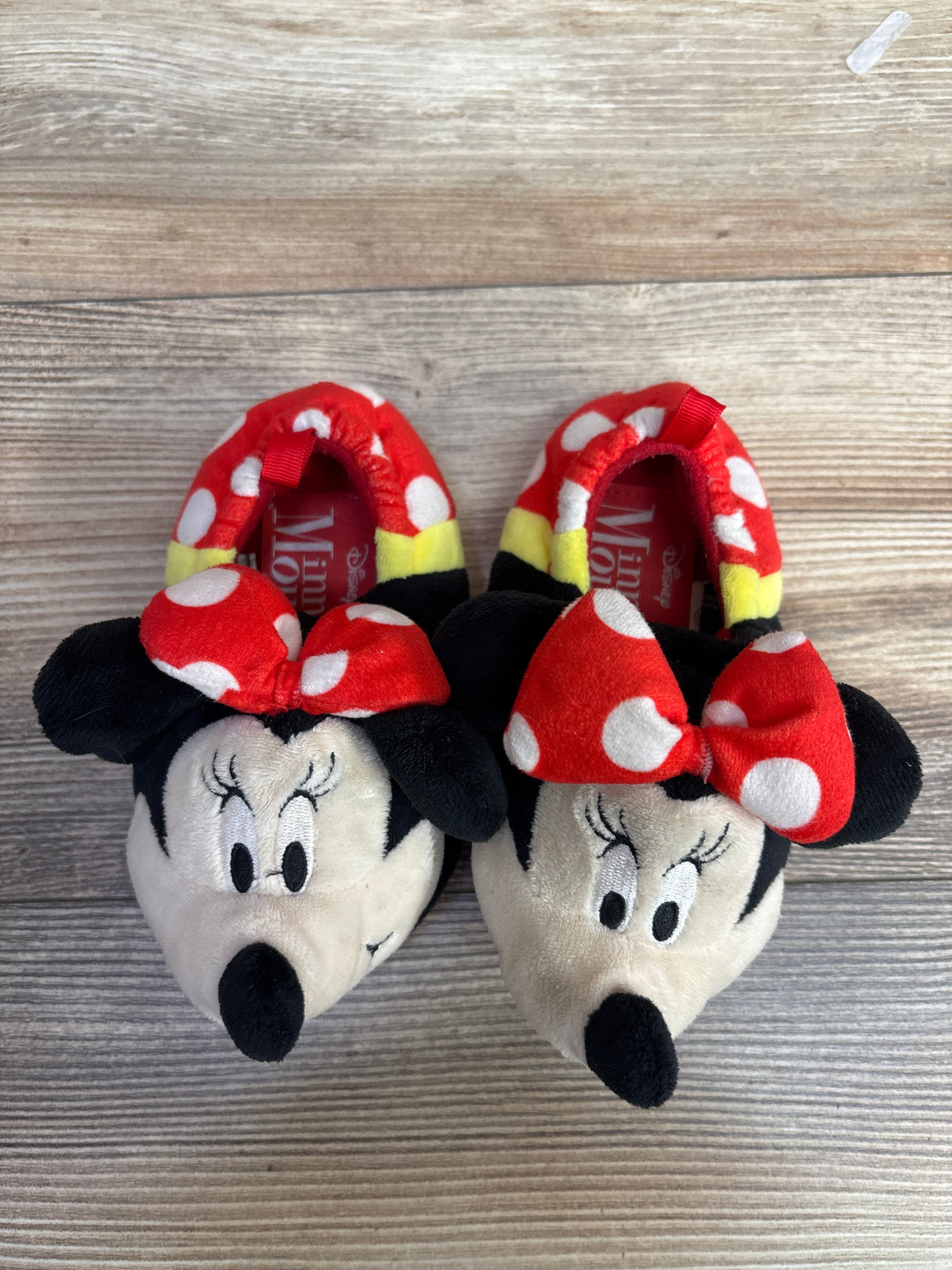 Disney Minnie Mouse 3D Slippers Red sz 7/8c