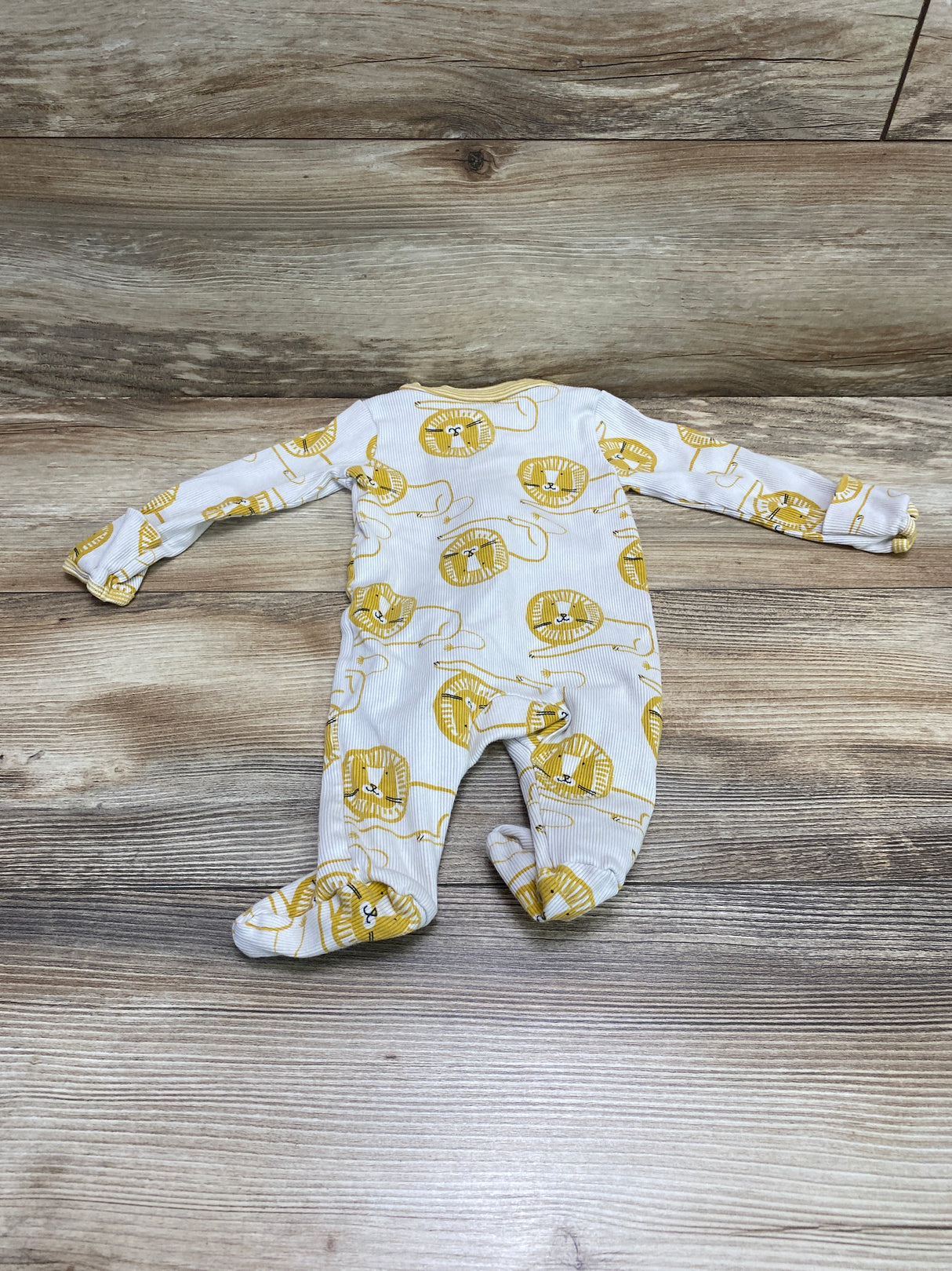 Carter's Lion Print Sleeper Beige sz Newborn