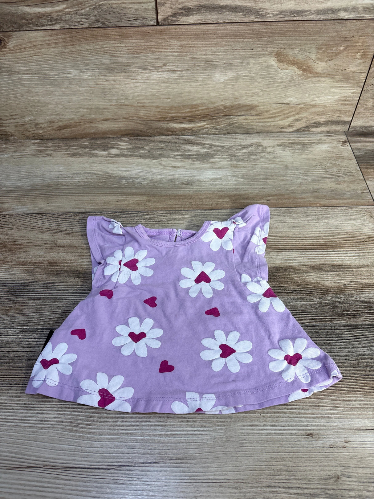 Dot Australia Flutter Sleeve Shirt Purple sz 3-6m