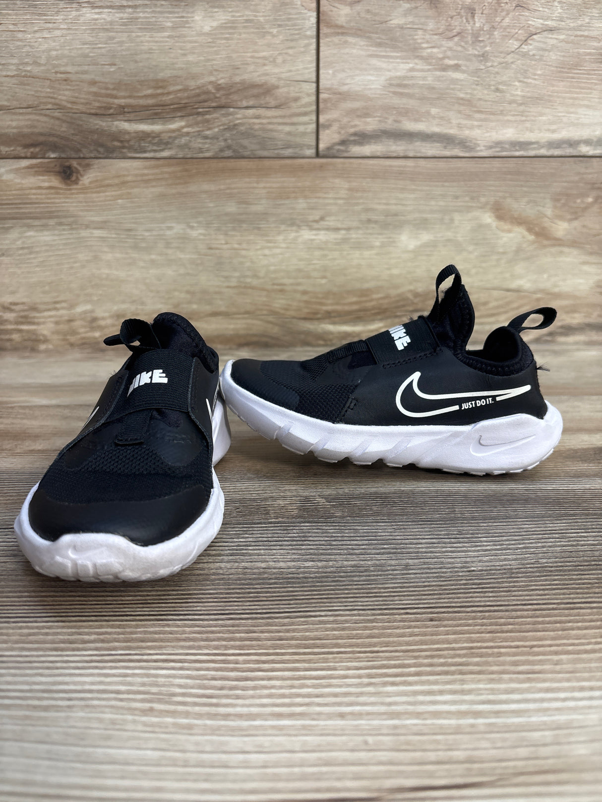 Nike Flex Runner 2 PS 'Black White' Sneakers sz 11c
