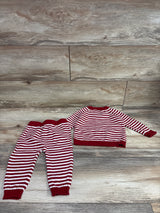 Carter's 2pc Knit Striped Shirt & Pants Set Red sz 12m