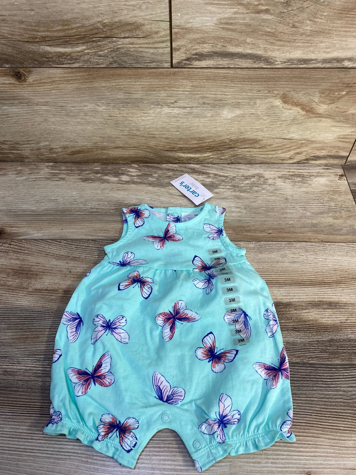NEW Carter's Butterfly Romper Blue sz 3m