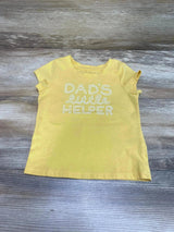 Cat & Jack Dad's Little Helper Shirt Yellow sz 18m