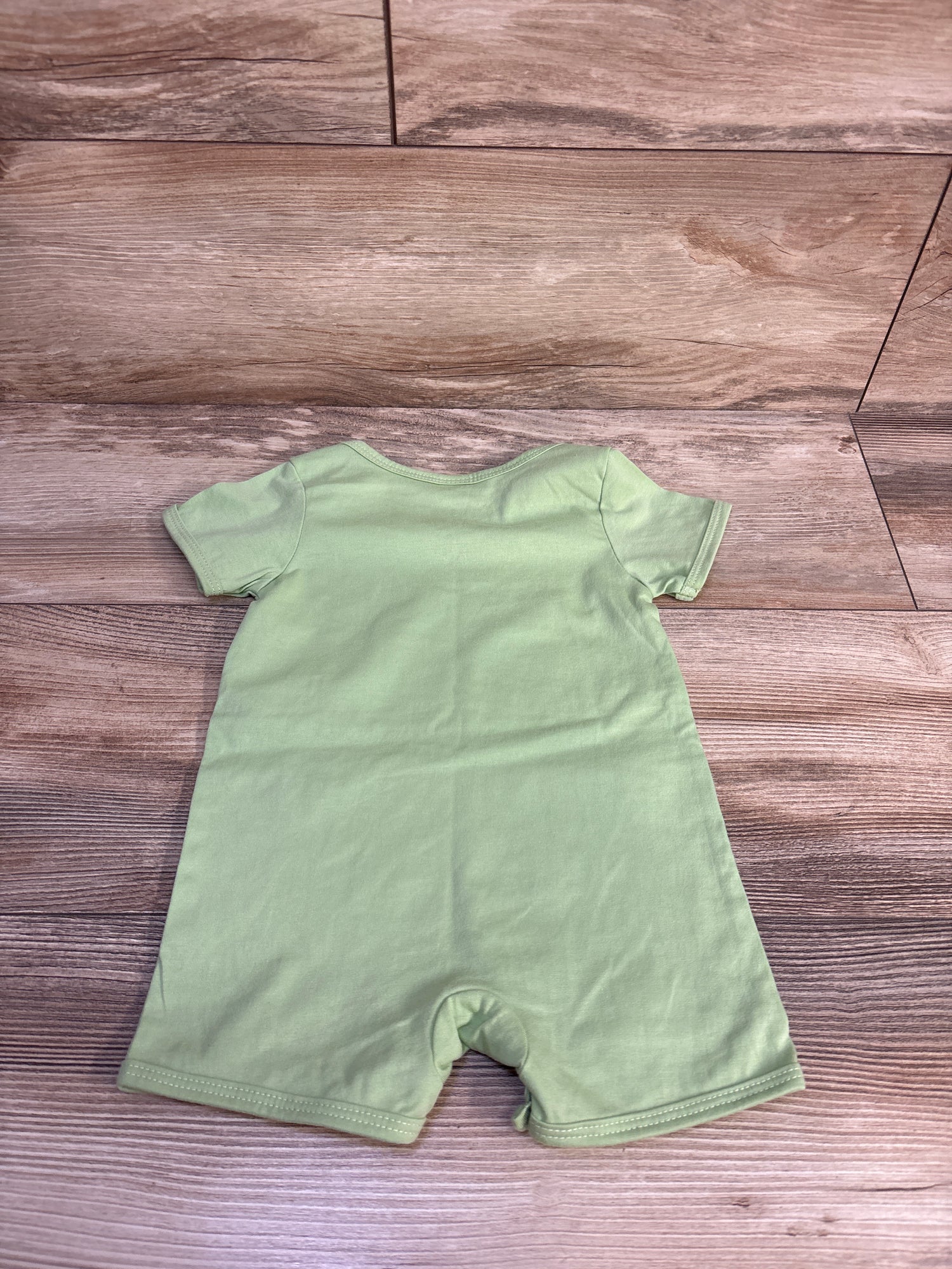 Tiny Tummies 'Need More Space!' Shortie Romper Green sz 12-18m