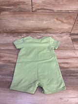 Tiny Tummies 'Need More Space!' Shortie Romper Green sz 12-18m