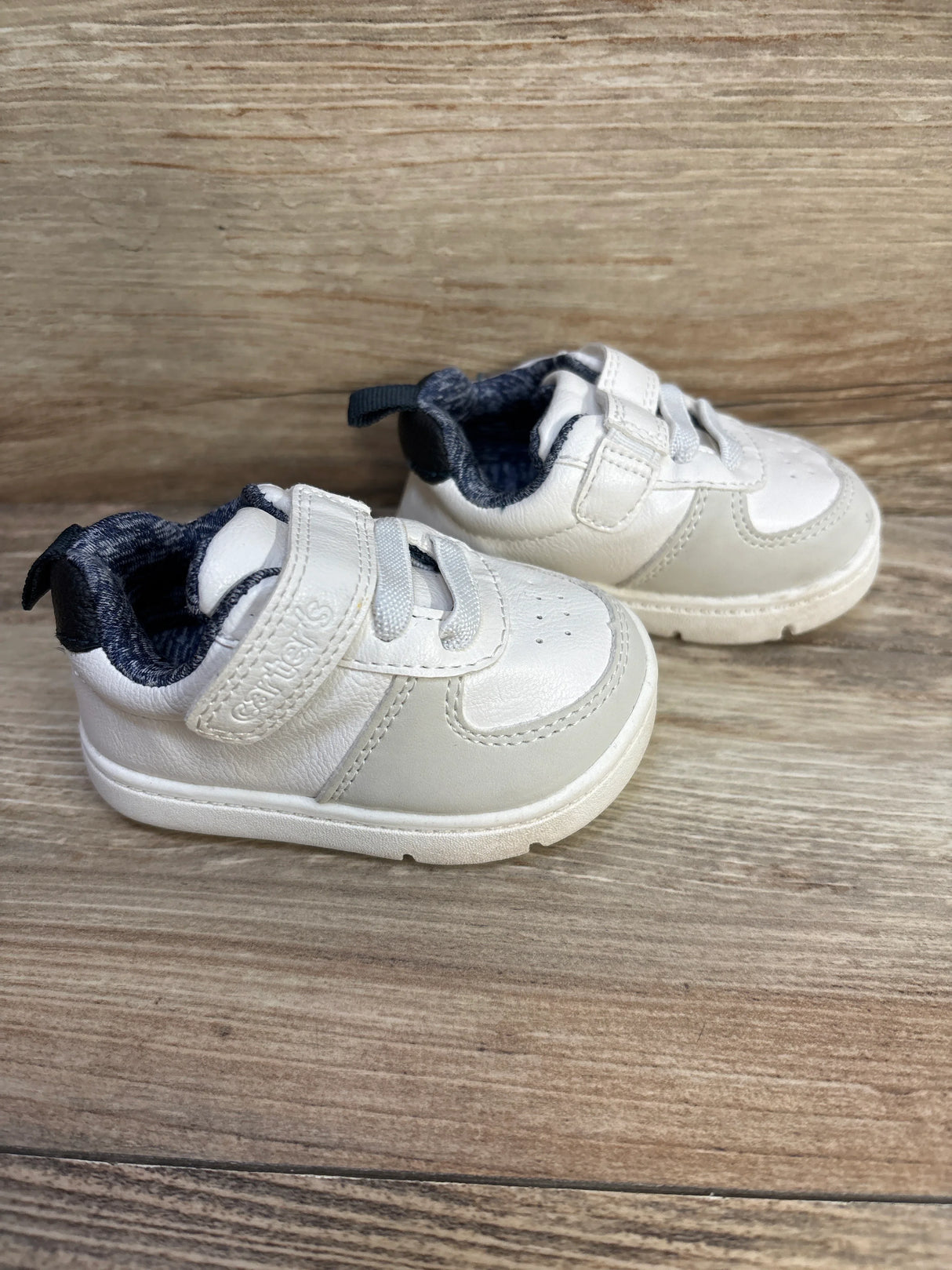 Carter's Every Step First Walker Kyle Casual Sneakers White sz 2c - Me n Mommy To Be