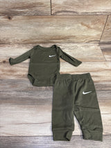 Nike 2pc Bodysuit & Pants Set Green sz 3m