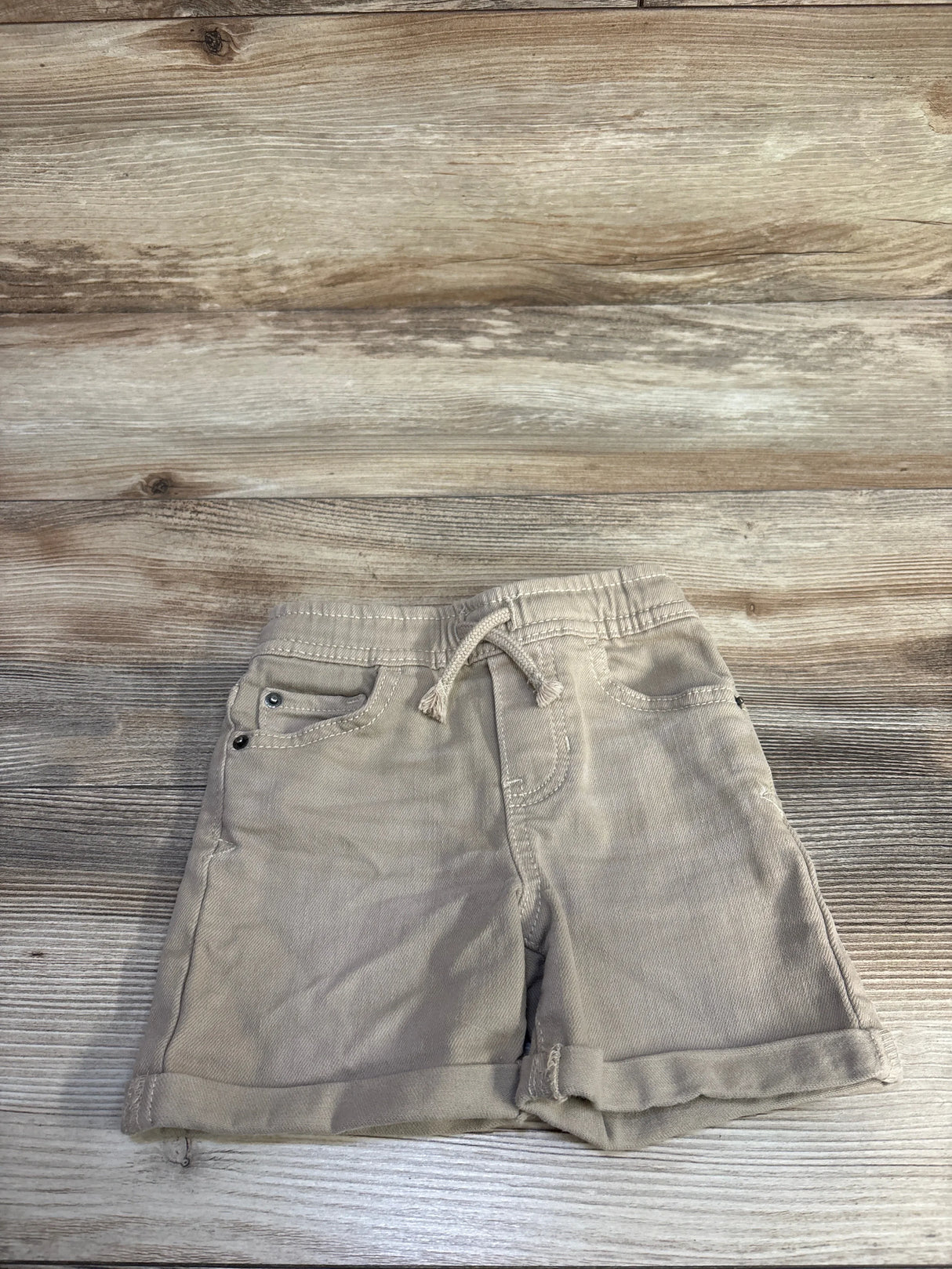 Cat & Jack Rolled Hem Shorts Tan sz 12m