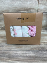 NEW Gllquen x Soarwg Kids 4pk Swaddle Wraps White sz 0-3m