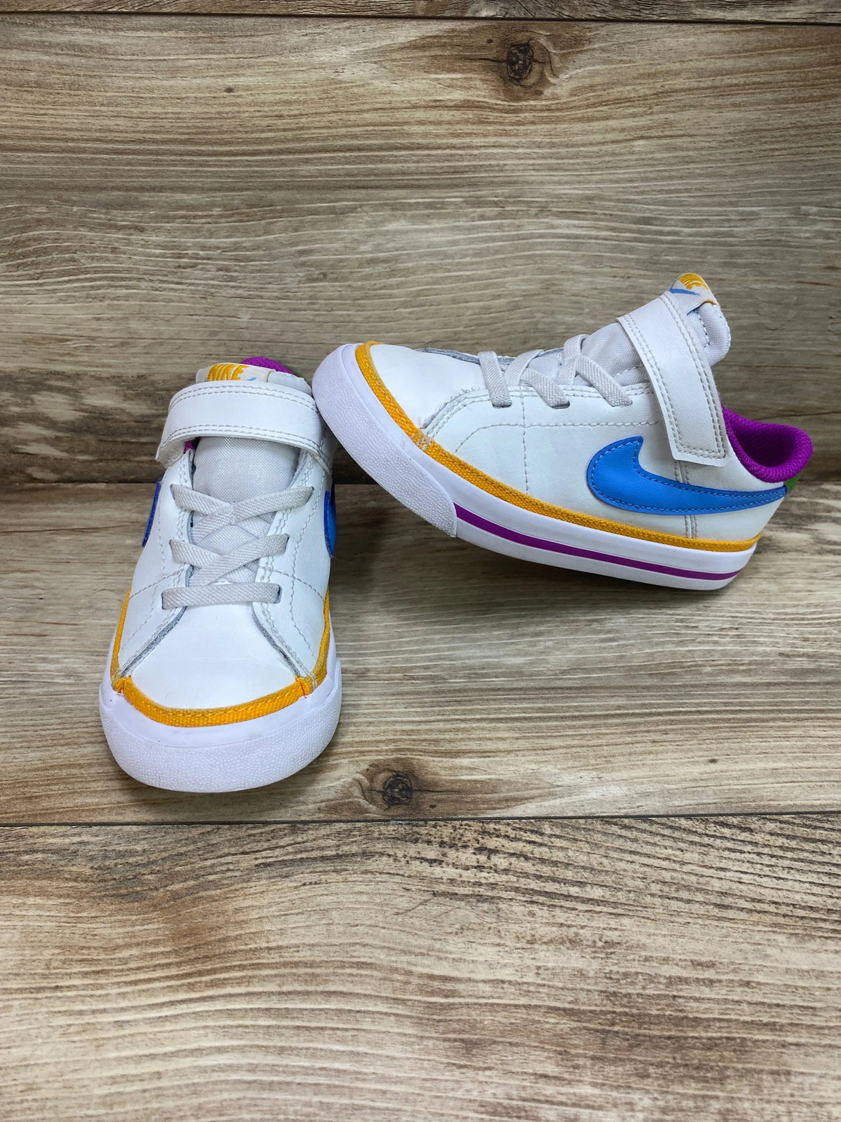 Nike Court Legacy Lift TD 'White Multi-Color' Sneakers sz 9c