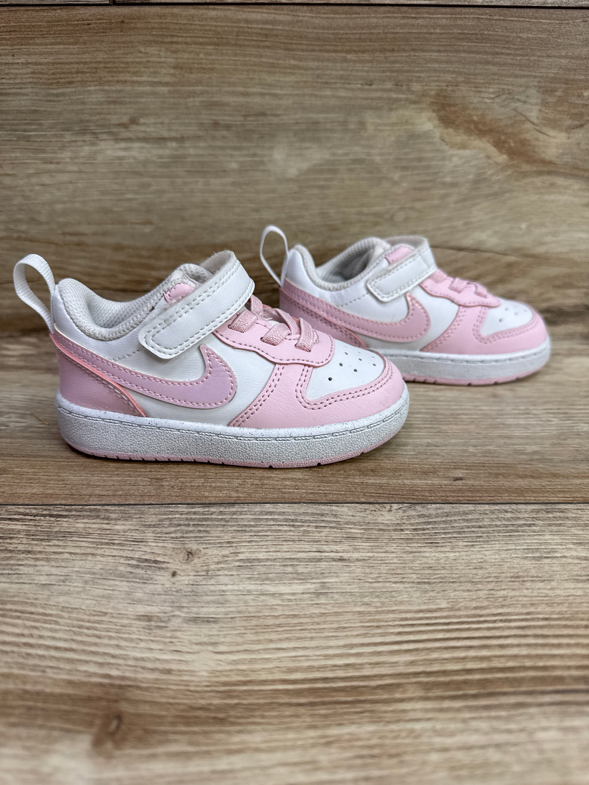 Nike Court Borough Low Recraft TD 'Pink Foam White' Sneakers sz 6c