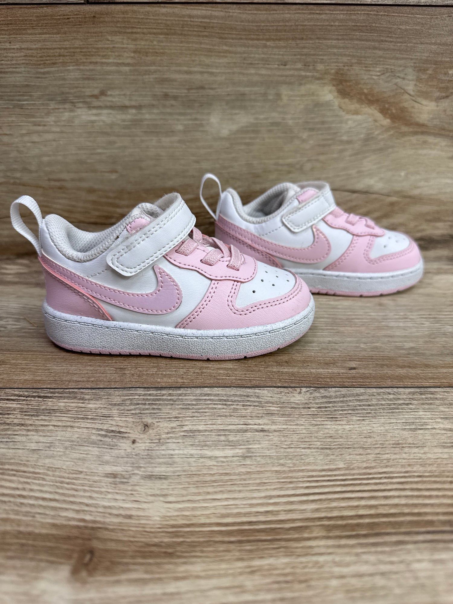 Nike Court Borough Low Recraft TD 'Pink Foam White' Sneakers sz 6c