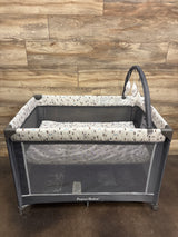 Pamo Babe Playard with Bassinet Grey