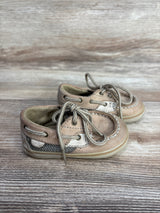Sperry Bluefish Crib Jr Boat Shoes Tan sz 2c