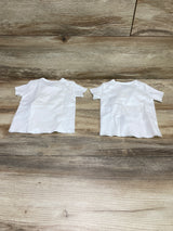 Carter's 2pk Side Snap Shirts White sz 6m