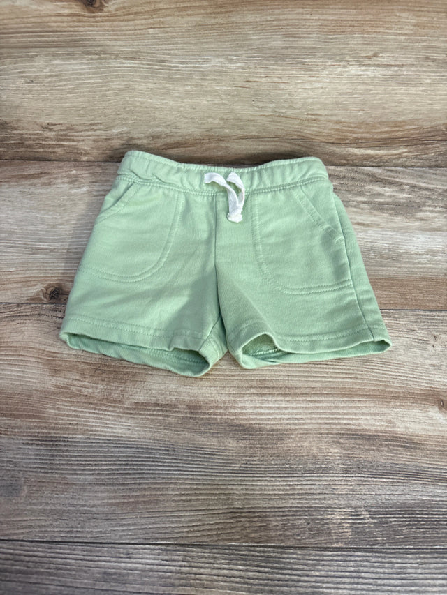 Cat & Jack Drawstring Shorts Green sz 18m - Me n Mommy To Be