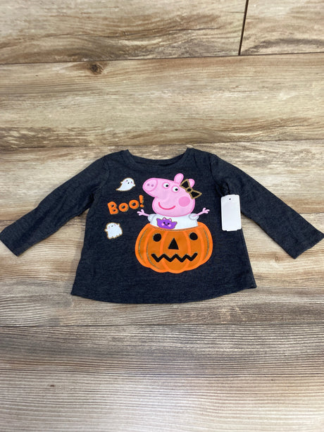 NEW Jumping Beans Peppa Pig Halloween Graphic Tee Grey sz 12m - Me n Mommy To Be