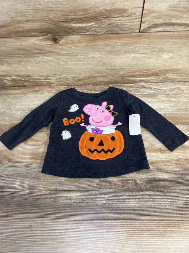 NEW Jumping Beans Peppa Pig Halloween Graphic Tee Grey sz 12m - Me n Mommy To Be