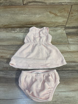 Juicy Couture 2pc Terry Cloth Dress & Bloomers Set Pink sz 6/9m