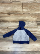 OshKosh Quilted Full Zip Hoodie Blue sz 9m