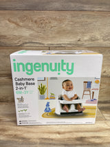 NEW Ingenuity Baby Base 2-in-1 Booster Feeding & Floor Seat - Cashmere