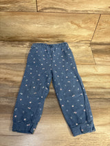 Baby Gap Drawstring Floral Joggers Blue sz 2T
