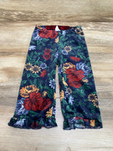 H&M Floral Velour Pants Navy sz 12m