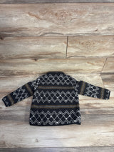 Old Navy Print Sherpa Zip-Front Jacket Grey sz 3T