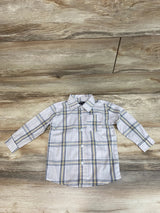 Buttons and Threads Plaid Button Up Shirt Grey sz 24m