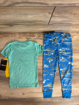 NEW Hurley 2pc Pajama Set Green sz 3T
