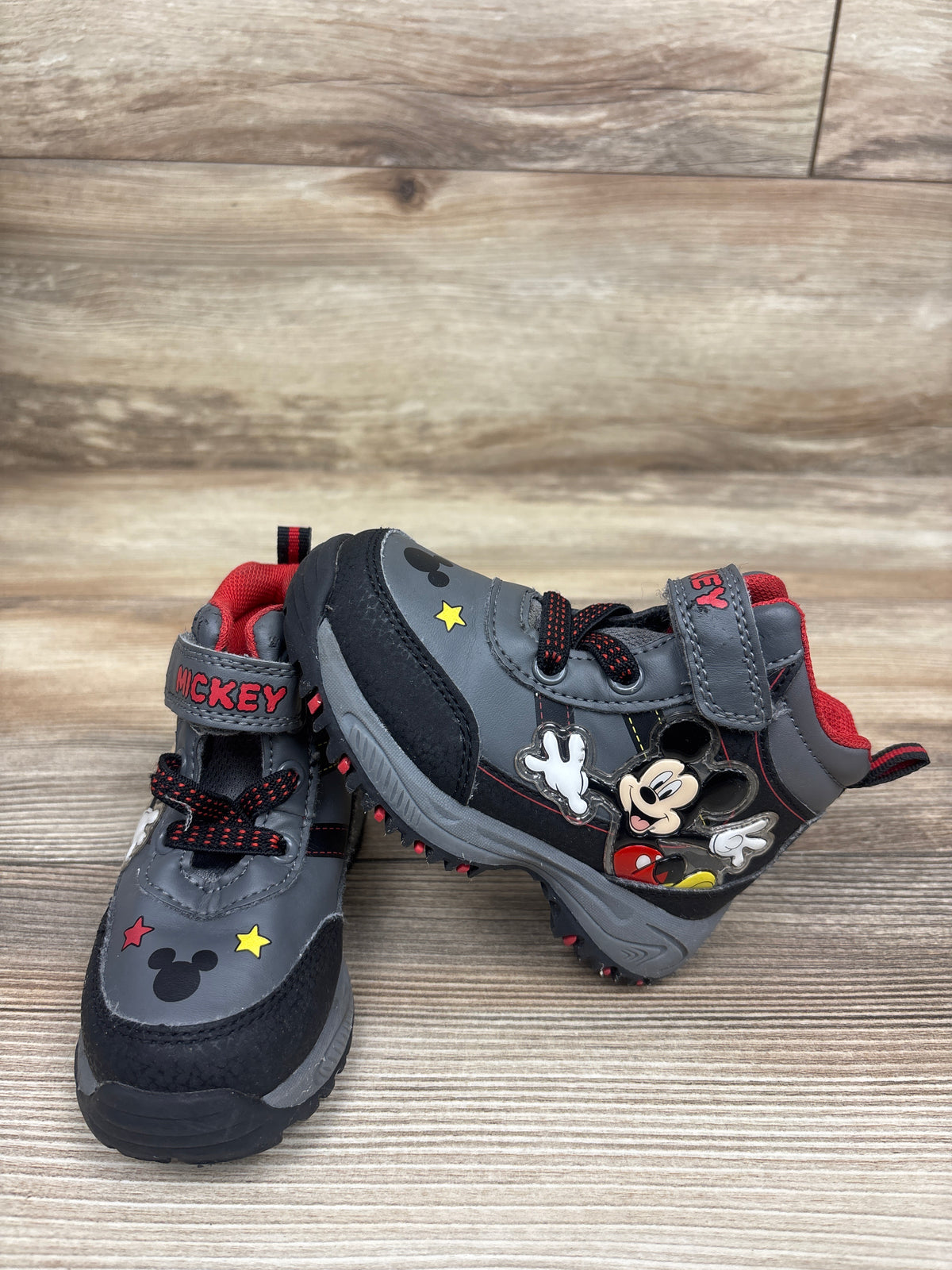 Disney Mickey Mouse High Top Sneakers Grey sz 6c