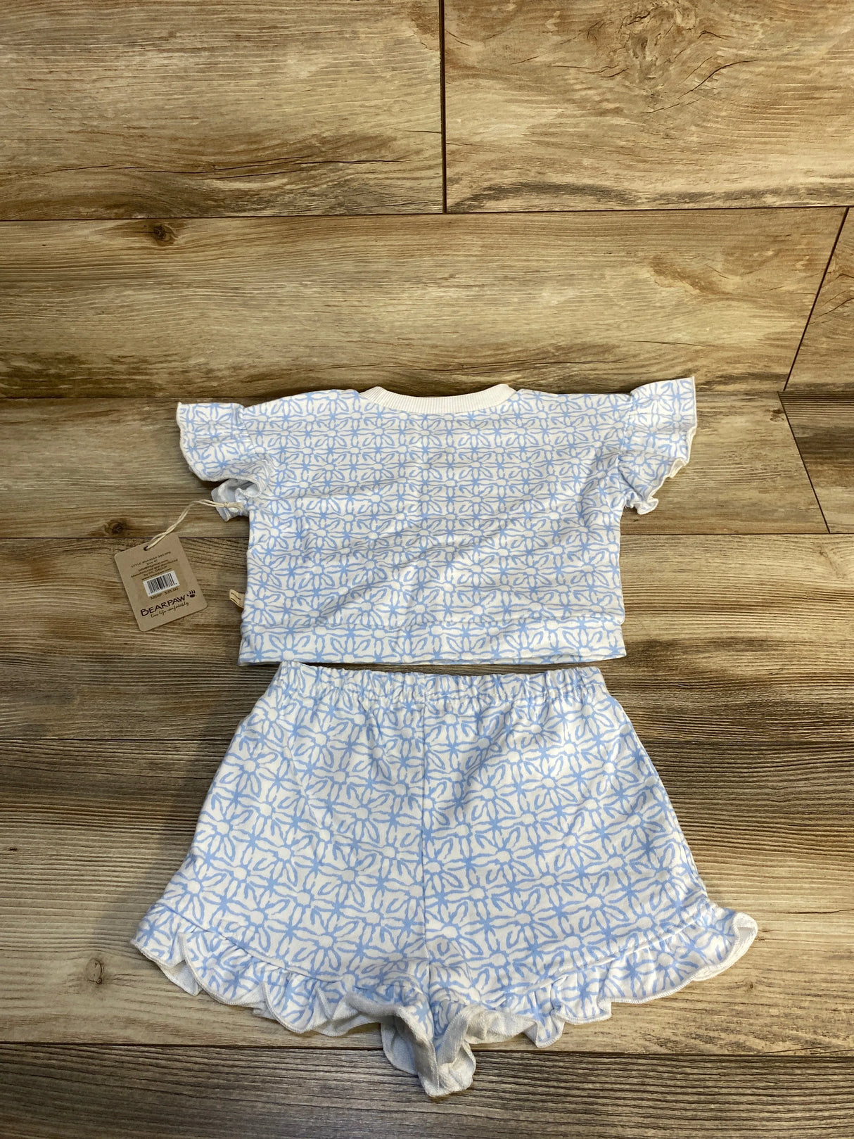 NEW Bearpaw 2pc Shirt & Shorts Set Blue sz 4T