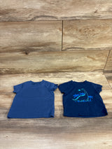 Carter's 2pk Short Sleeve Shirts Navy sz 3m