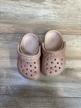 Crocs Classic Clogs Glittery Dusty Pink sz 4c