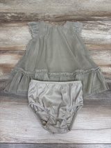 Cat & Jack 2pc Metallic Tulle Dress & Bloomers Set Gold sz 12m
