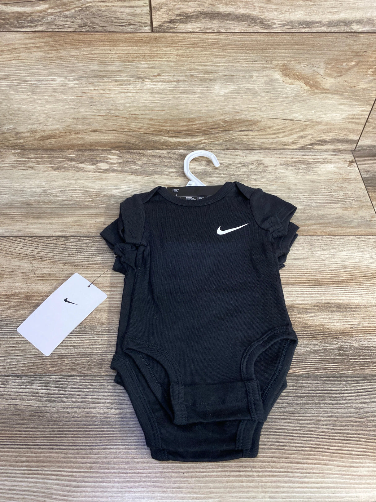 NEW Nike 3pk Bodysuit Set Black sz 3m