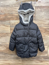 Old Navy Water Resistant Fleece Lined Jacket Grey sz 4T - Me n Mommy To Be