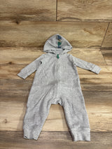 Carter's Waffle Knit Hooded Coverall Grey sz 6m