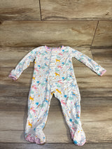 Magnetic Me Modal 'Magic Glitter Sparkle' Footie White sz 3-6m