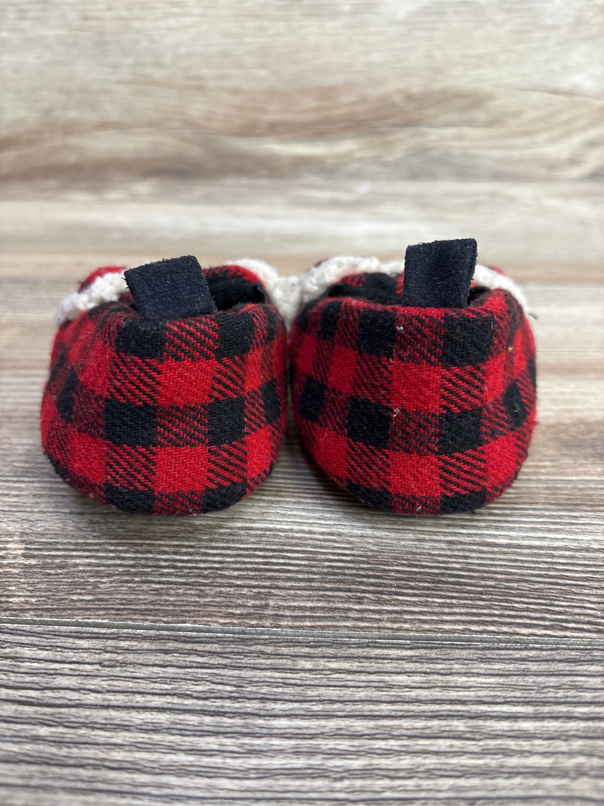 Dearfoams Baby Bear Slippers Red sz 2/3c