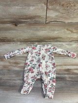 Modern Moments Floral Footless Viscose Sleeper Beige sz 0-3m