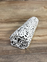 Okie Dokie Muslin Swaddle Blanket, White Polka Dot