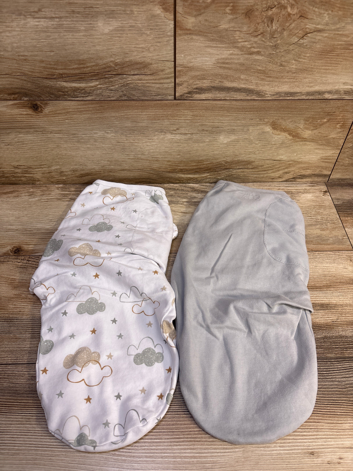 Swaddle Me 2pk Swaddle Wraps Grey sz 0-3m