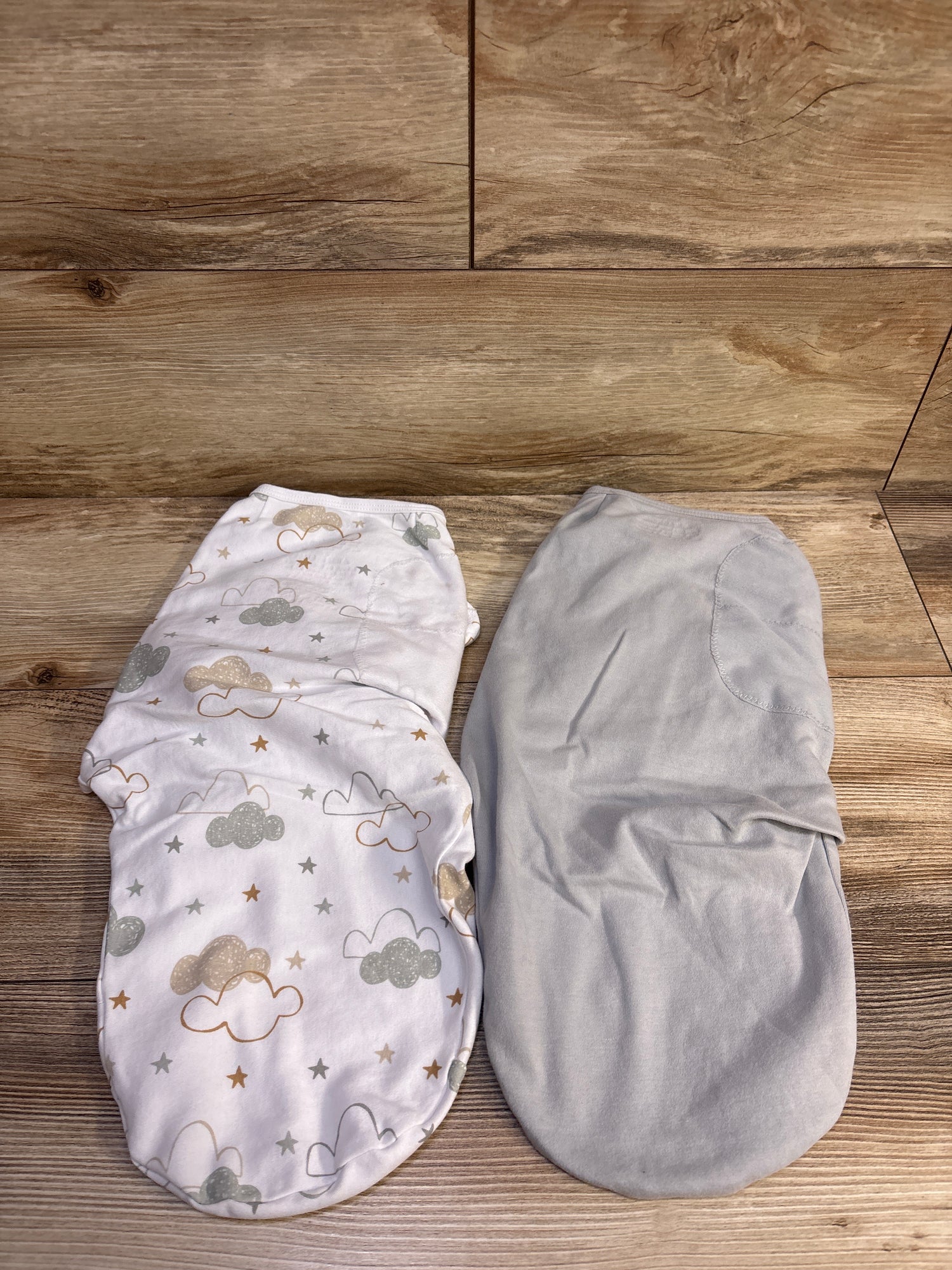 Swaddle Me 2pk Swaddle Wraps Grey sz 0-3m