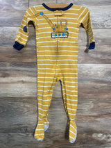 Carter's Striped Sleeper Yellow sz 18m