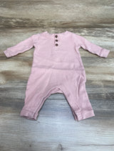 Old Navy Thermal Henley Coverall Pink sz 0-3m